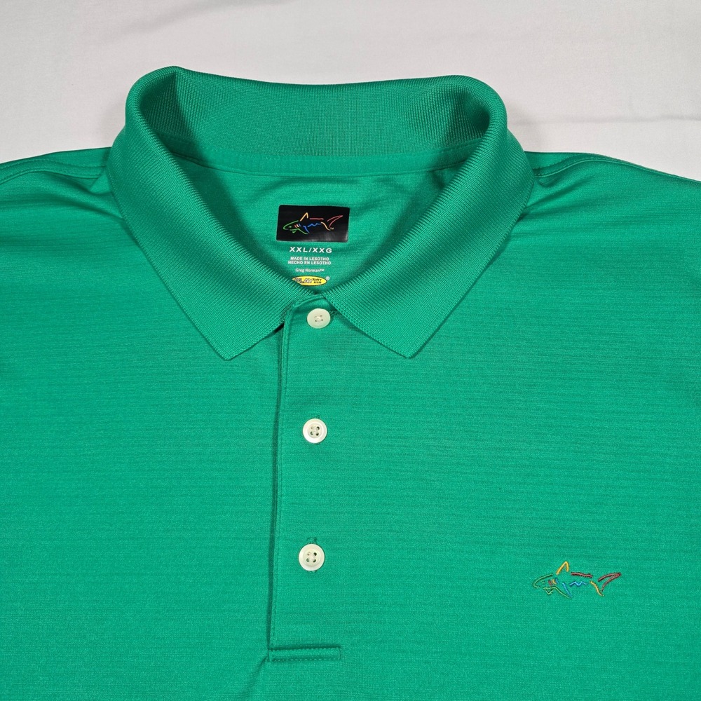 Greg Norman Golf Performance Polo Stretch Moisture Wicking Men's 2XL Green
